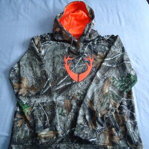 Mens Orange & Camo Huntshield Hoodie